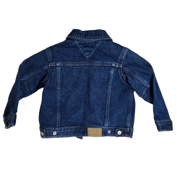 Tommy Hilfiger Unisex Toddler Kid's Classic Blue Denim Trucker Jean Jacket 2T - Picture 3 of 5